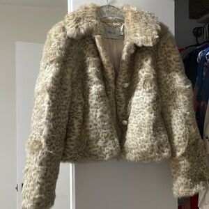 Faux fur bomber